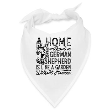 A Home Without A Canine German Shepherd Lover - Bandana - Weiß - Vorne