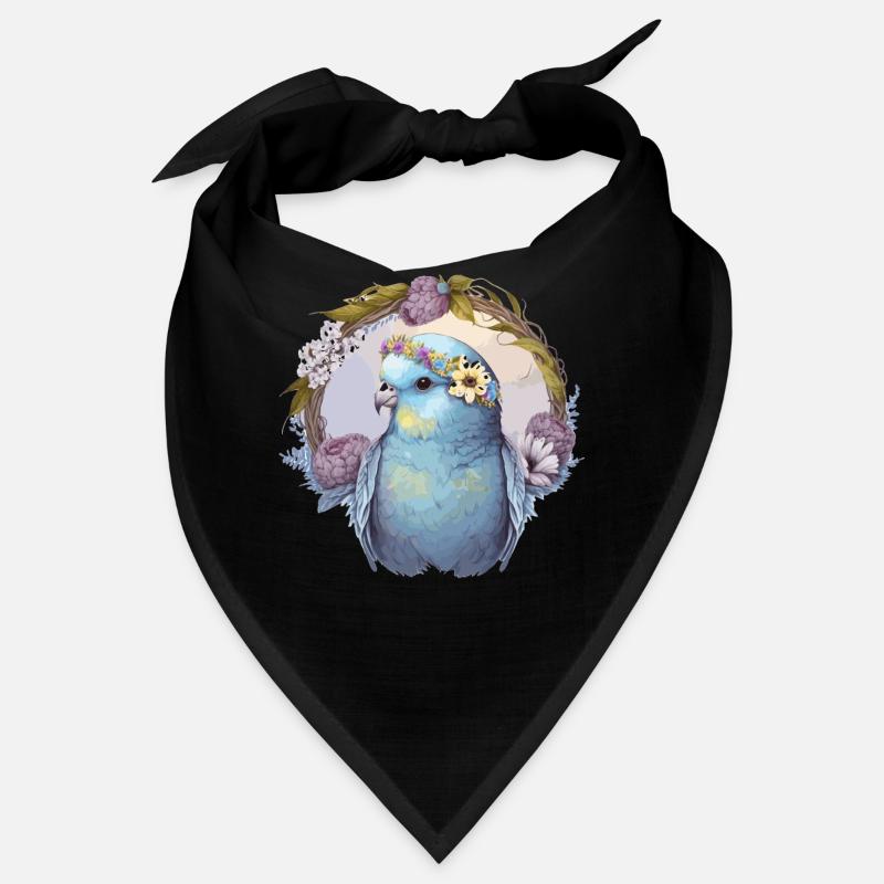 Perruche mignonne Budgie Bird Fleur Couronne Oiseaux de compagnie Bandana