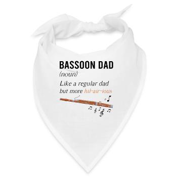 Fagottist Design für Holzbläser Orchestra - Bandana - Weiß - Vorne