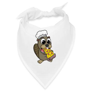 Gourmet Biber Pizza - Bandana - Weiß - Vorne