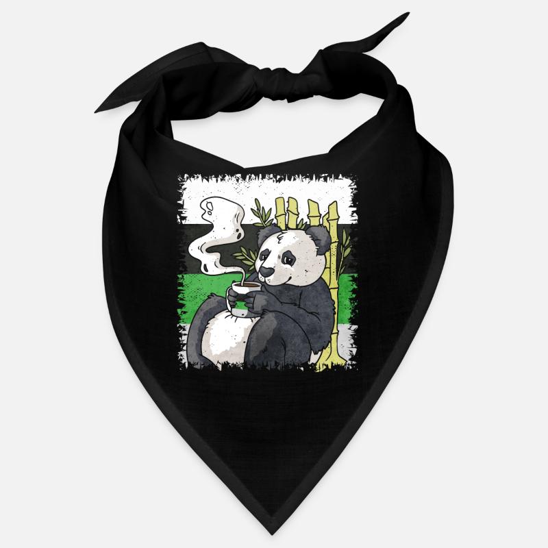 Demiromantic Pride Flag Panda Coffee Sublte Bandana