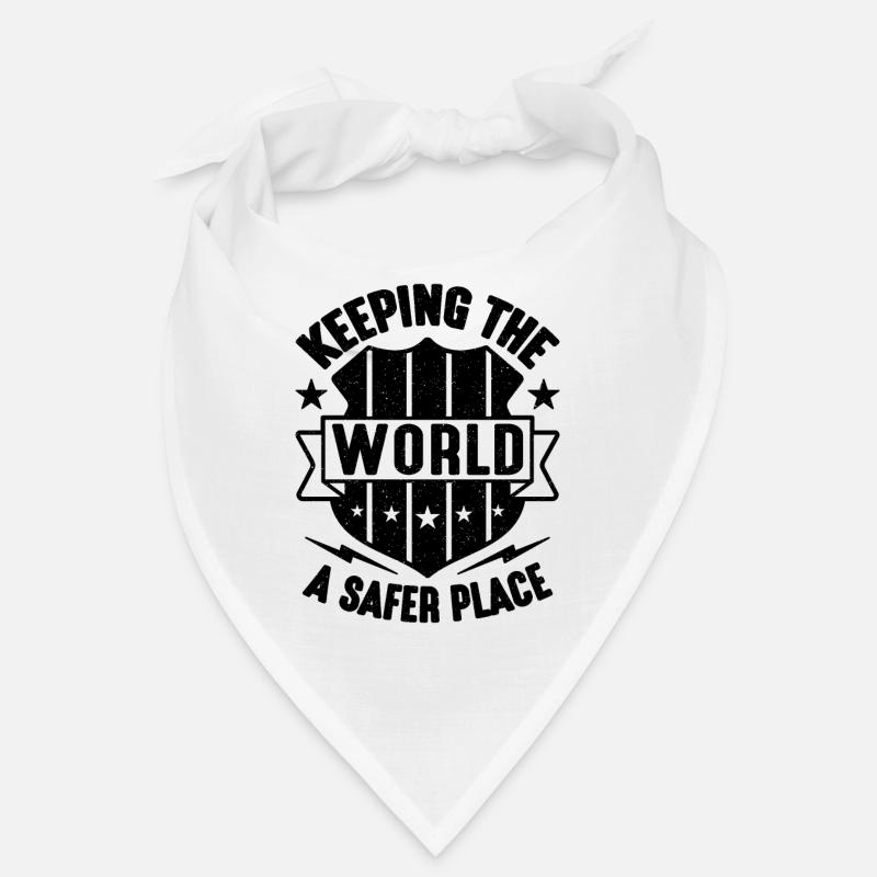 Keeping The World Thin Silver Corrections Officers Bandana