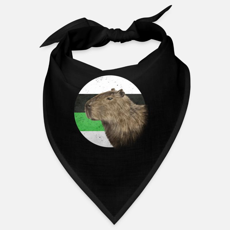 Demiromantic Pride Flag Capybara Sublte LGBTQ Bandana