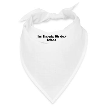 Feuerwehr - Im Einsatz für das Leben - Bandana - Weiß - Vorne