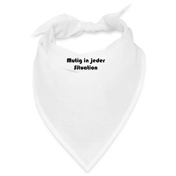 Feuerwehr - Mutig in jeder Situation - Bandana - Weiß - Vorne