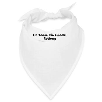 Feuerwehr - Ein Team. Ein Zweck: Rettung - Bandana - Weiß - Vorne
