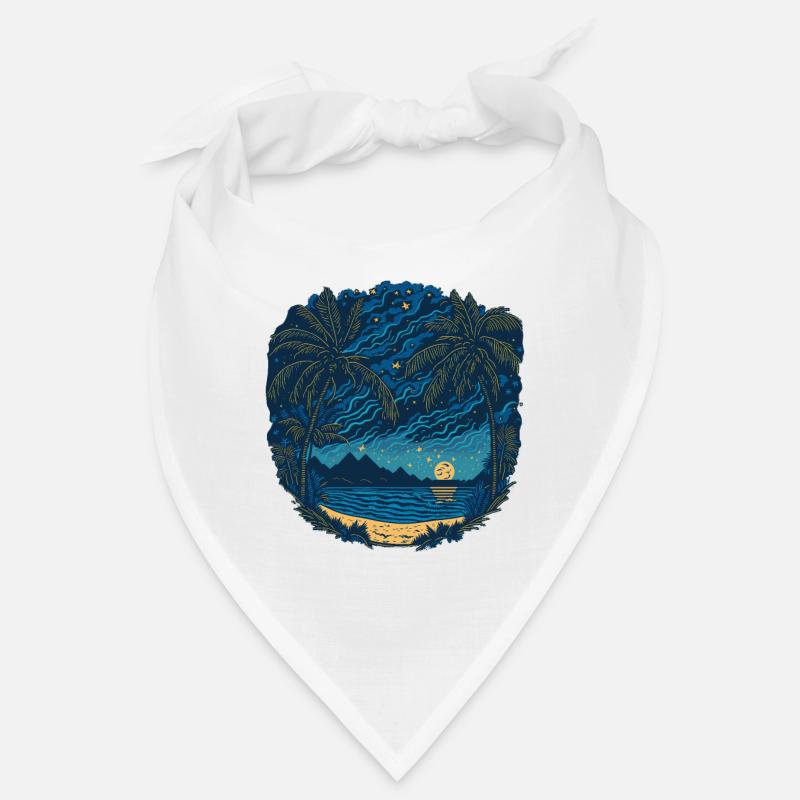 Tropical Beatch Starry Night Bandana