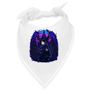 Goth Anime Girl Vaporwave - Bandana - Weiß - Vorne