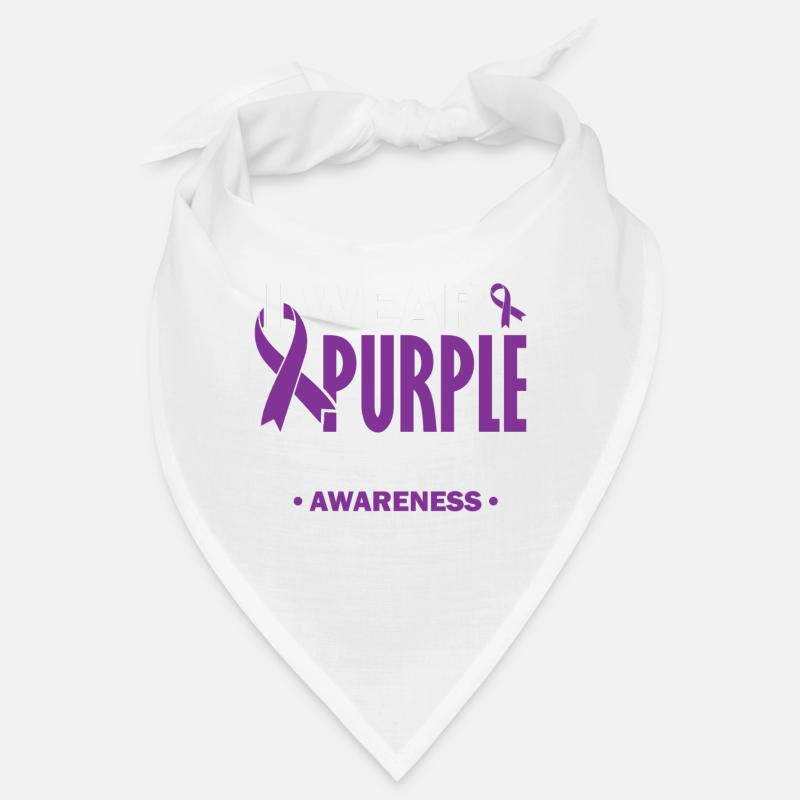 Je porte du violet pour la conscience Bandana