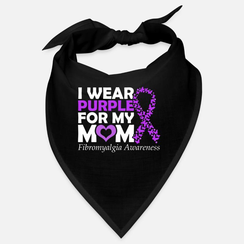Conscience de la fibromyalgie Je porte du violet pour mon Bandana