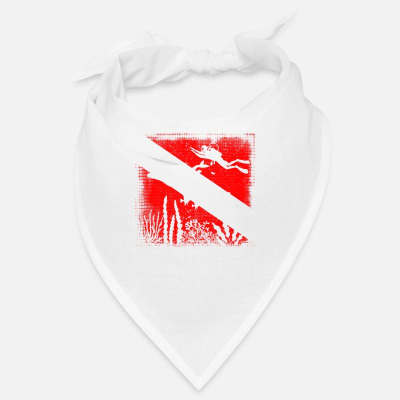 Scuba Dive Flag Tieftauchen Divemaster Tauchlehrer Bandana