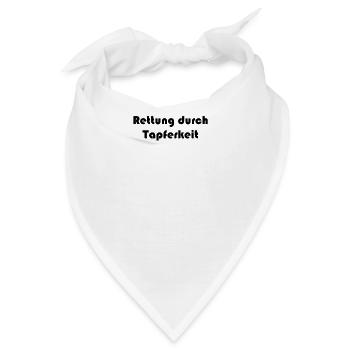 Feuerwehr - Rettung durch Tapferkeit - Bandana - Weiß - Vorne