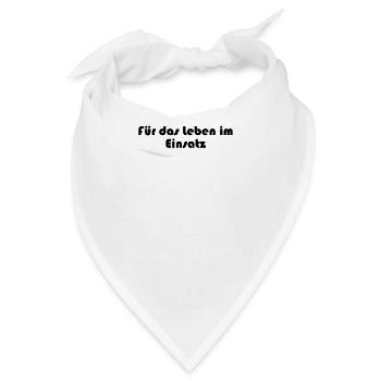 Feuerwehr - Für das Leben im Einsatz - Bandana - Weiß - Vorne