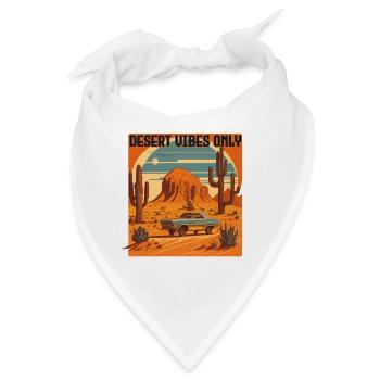 WÜSTEN-VIBES (Retro-Stil) - Bandana - Weiß - Vorne