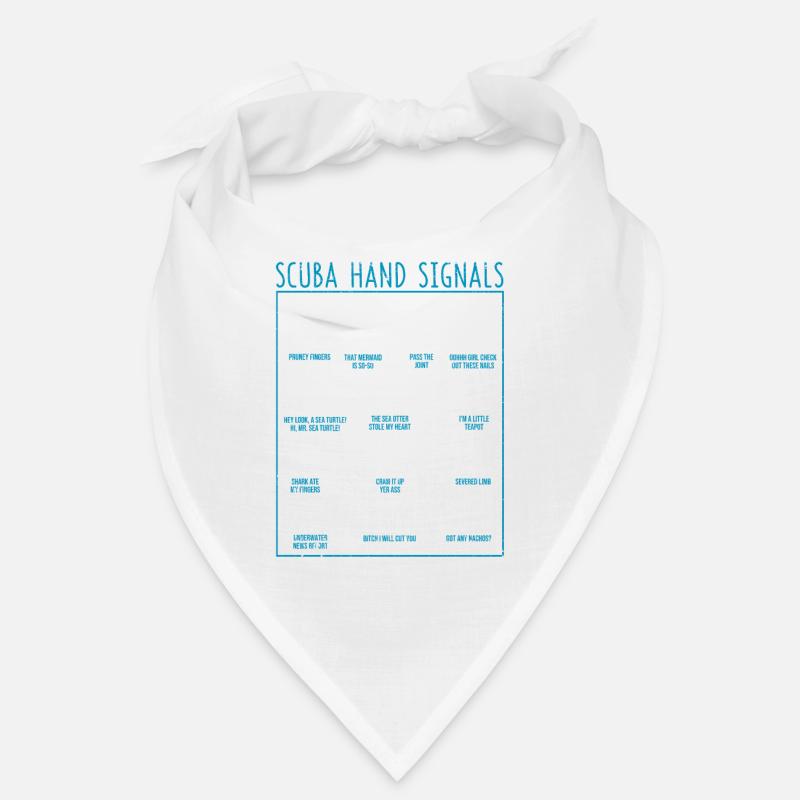 Équipe de signaux de plongée drôles de signal de main de plongeur Bandana