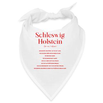 Schleswig Holstein Definition Plattdeutsch - Bandana - Weiß - Vorne