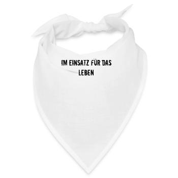 Feuerwehr - Im Einsatz für das Leben - Bandana - Weiß - Vorne