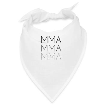 MMA Schriftzug - Bandana - Weiß - Vorne