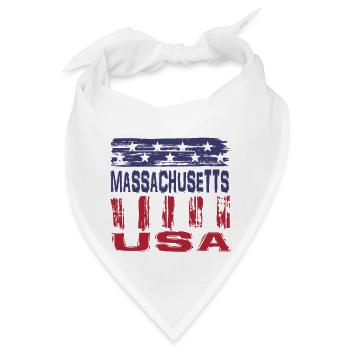 Cambridge Massachusetts USA - Bandana - Weiß - Vorne