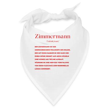 Zimmermann Definition - Bandana - Weiß - Vorne
