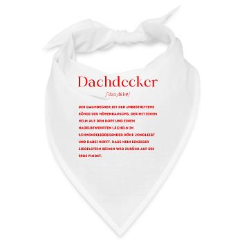 Dachdecker Definition - Bandana - Weiß - Vorne