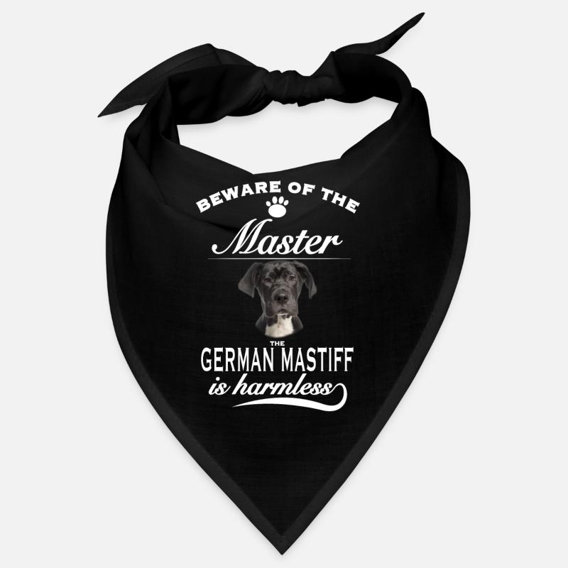 Beware of the master, harmless German Mastiff Bandana