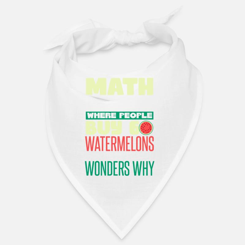 Math Pastèque drôle Bandana