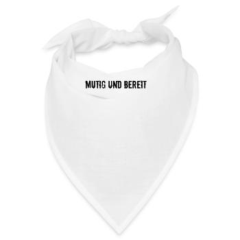 Feuerwehr - Mutig und bereit - Bandana - Weiß - Vorne