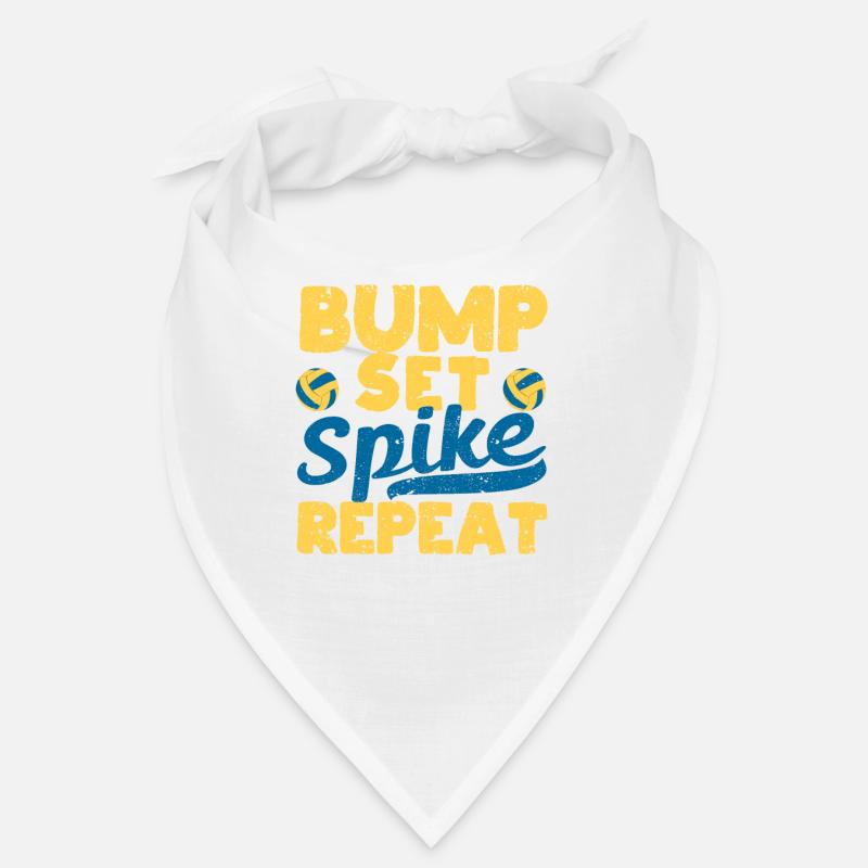 Bump Set Spike Répéter Funny Volleyball Lover Bandana