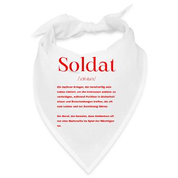 Soldat Definition - Bandana - Weiß - Vorne