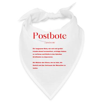 Postbote Definition - Bandana - Weiß - Vorne
