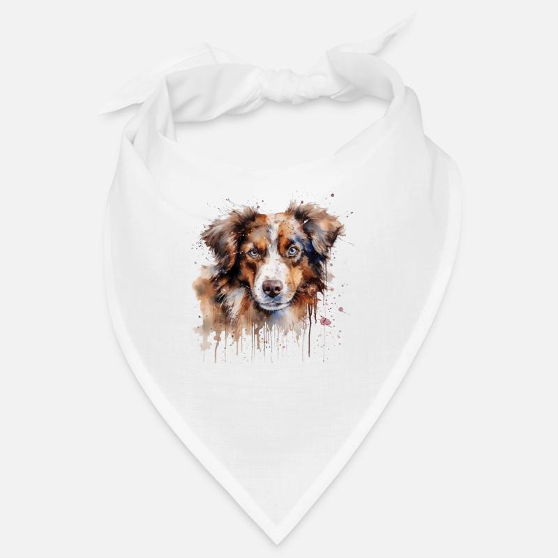 Australian Shepherd - Bandana - Weiß