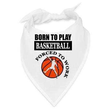 Basketball spielen Basketballspieler Geschenkidee - Bandana - Weiß - Vorne
