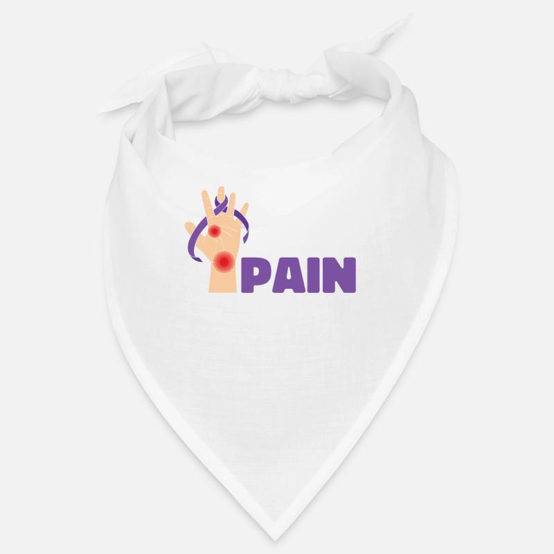 Fibromyalgie rhumatisme mains - Bandana - blanc