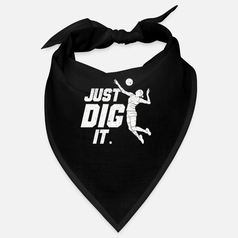 Just Dig It Funny Beach Volleyball Player Team Bandana