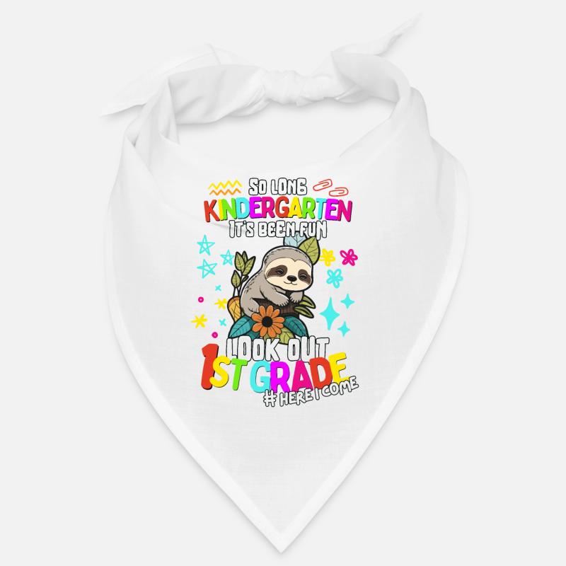 Sloth Bye-bye Kindergarten: Enrollment 1st grade Bandana