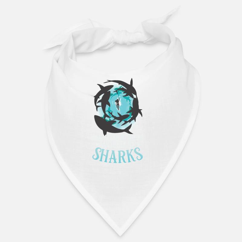 Shark Ocean Predator Scuba Diver Tauchen Bandana
