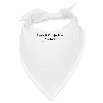 Feuerwehr - Bereit für jeden Notfall - Bandana - Weiß - Vorne