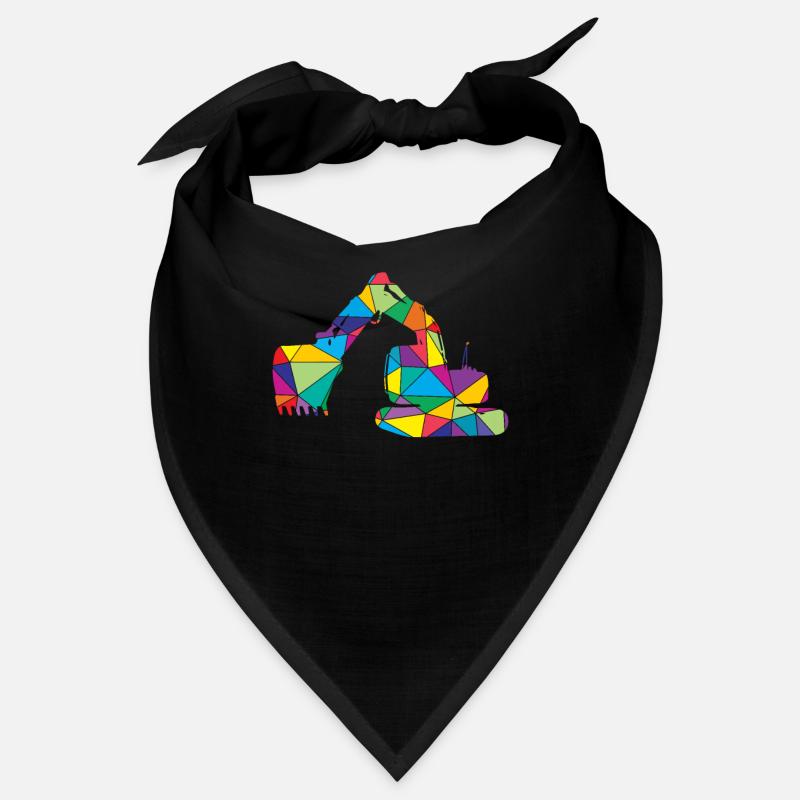 Low Poly Bauwesen Poly Bagger Bandana