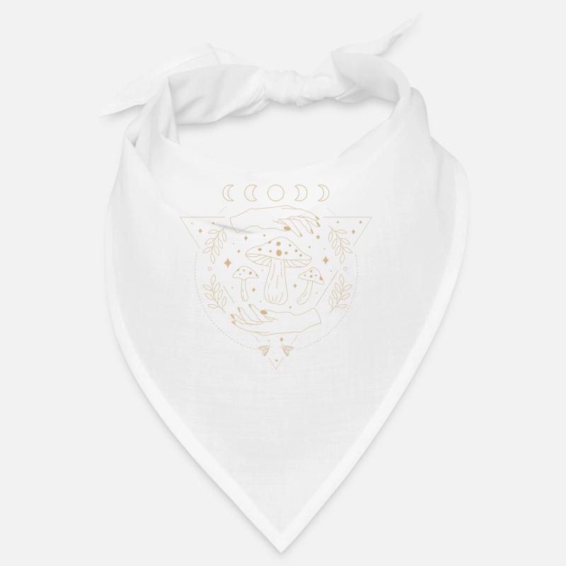 Boho Mushrooms Cottage Core Aesthetic Goblincore Bandana