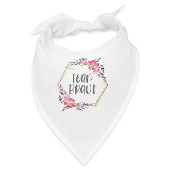 Team Braut Verlobung Boho Team Bride Geschenk - Bandana - Weiß - Vorne