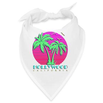 Hollywood - Bandana - Weiß - Vorne