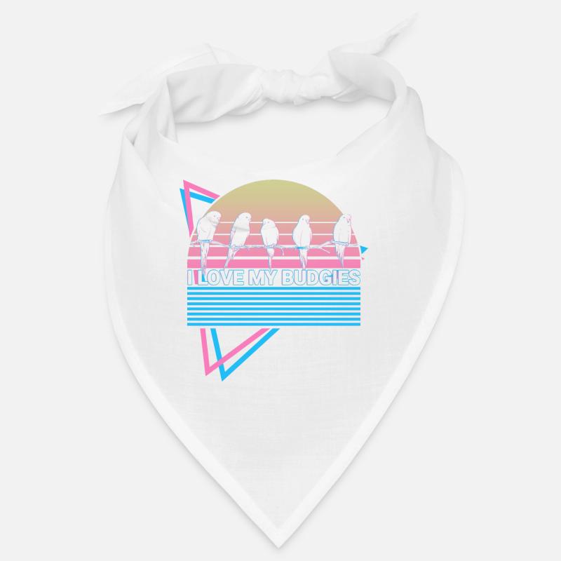 Budgie Parakeet Retro Bandana
