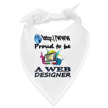 Ich bin Web designer Web-Entwickler Geschenkidee - Bandana - Weiß - Vorne