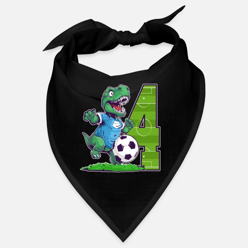 Fußball Dinosaurier - 4 Jahr Alter Junge - 4. Bandana