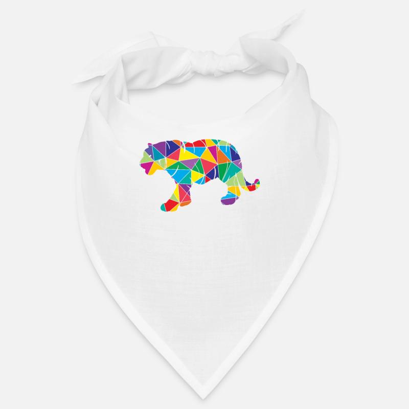 Low Poly Tiger Geometry Polygon Tiger Bandana