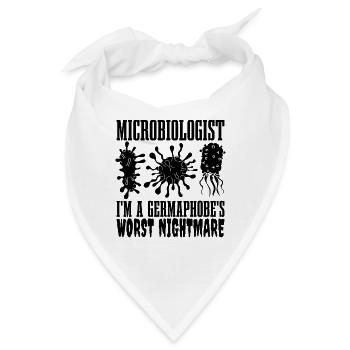 Microbiologist I'm A Germaphobe's Worst Scientist - Bandana - Weiß - Vorne