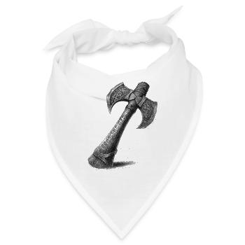 Fear the axe Wikinger Axt - Bandana - Weiß - Vorne