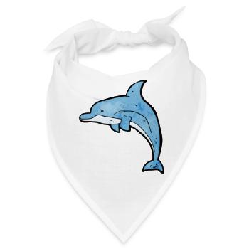 Delfin - für coole Kids - Bandana - Weiß - Vorne