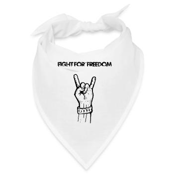 Fight for Freedom - Bandana - Weiß - Vorne